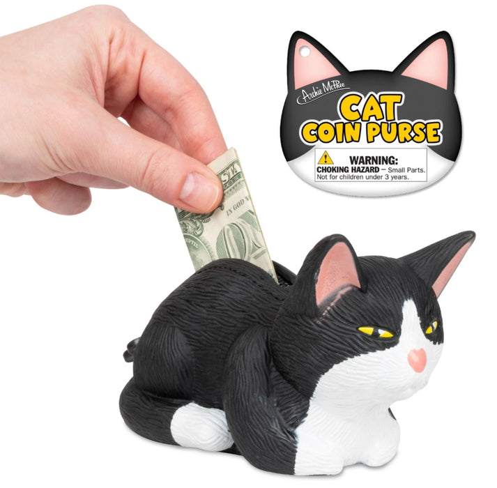 Tuxedo Cat Coin Zipper Purse