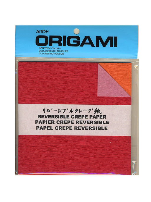Crepe Paper Origami Double Sided, 10 sheets - Art Department LLC