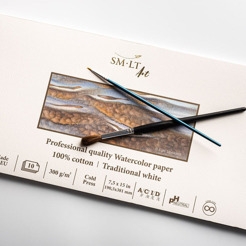 SMLT Professional Watercolor Paper Pads, 300 gsm