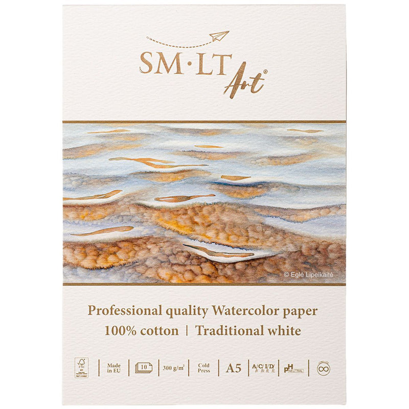 SMLT Professional Watercolor Paper Pads, 300 gsm