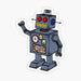 Retro Robot Sticker - Art Department LLC