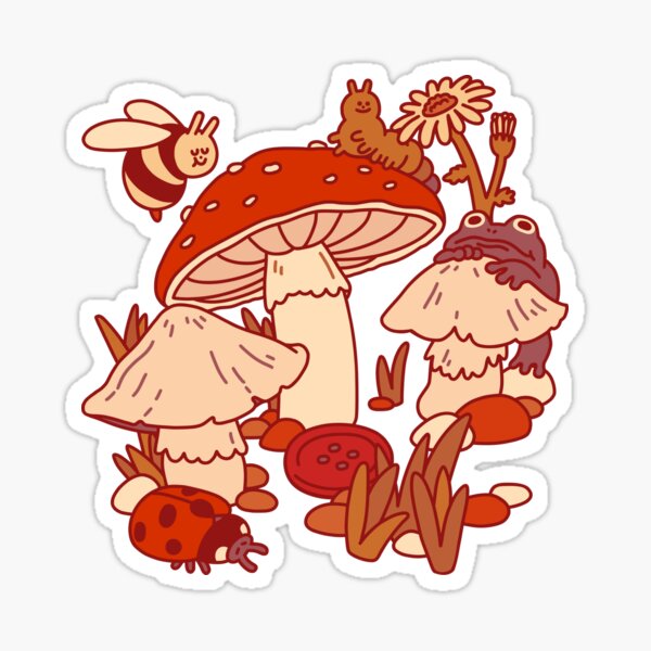 Mushrooms & Tiny Friends Sticker