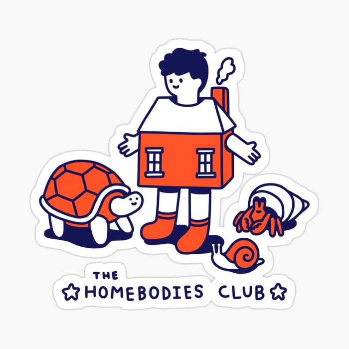 The Homebodies Club Sticker