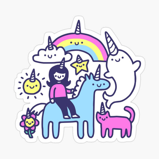 Unicorns Everywhere! Sticker