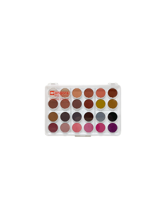 Angora watercolor set, 24 colors skin tones