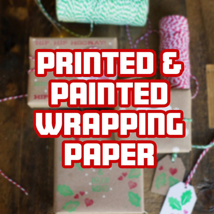 Printed & Painted Wrapping Paper