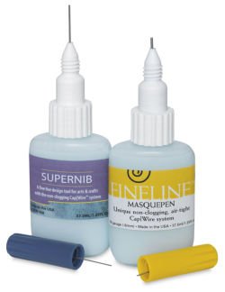 Masquepen & Supernib Set - Pen & a Bottle of Masking Fluid - Art Department LLC
