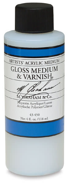 M. Graham Gloss Medium & Acrylic Varnish - 4 oz - Art Department LLC
