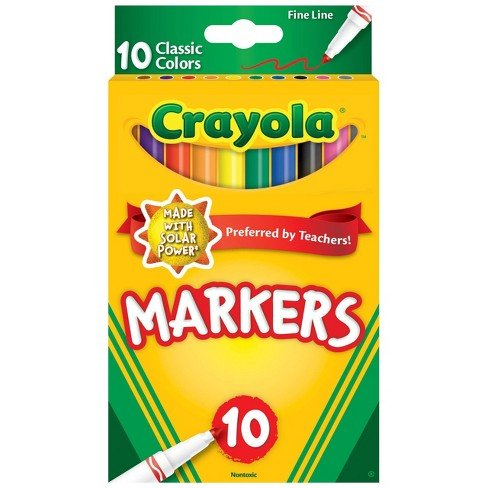 Crayola Fine Line 10 Classic Colors - Art Department LLC