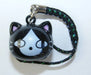 Painted Brass Bell Zipper Pulls, Black cat