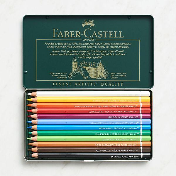 Faber Castell Albrecht Durer 12 Watercolor Pencil Set Tin