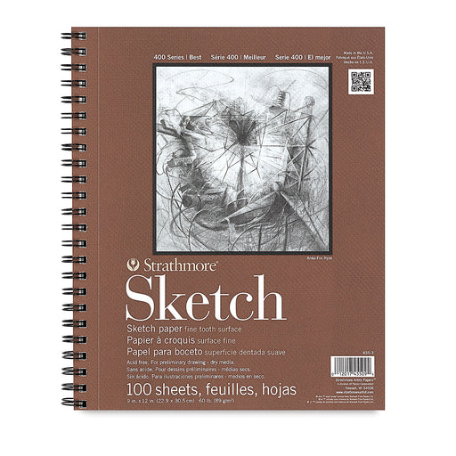 Strathmore 400 Series Warm Brown Cool Grey Sketchbook, Sketch