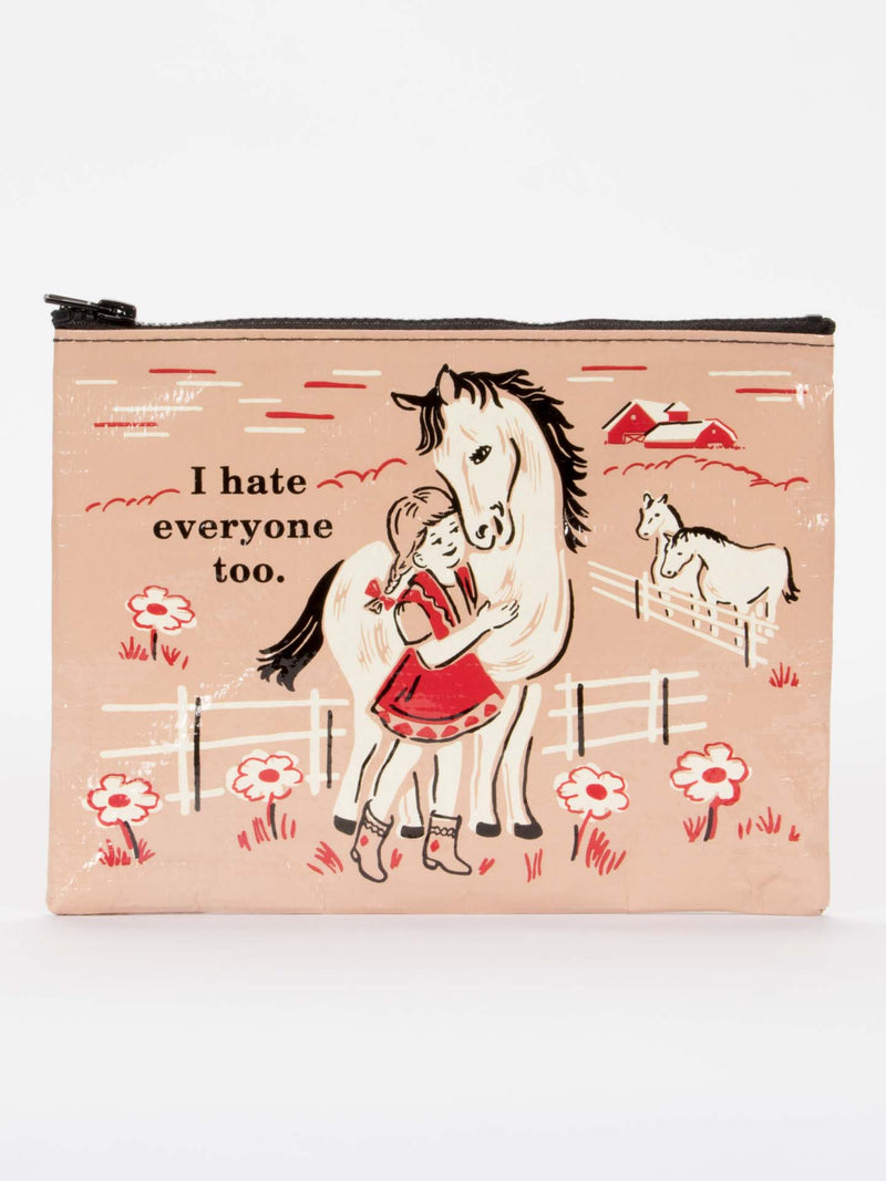 Blue Q Zipper Pouch - Art Department LLC