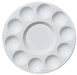 Water/Paint Tray, Palette White Plastic 10 Well Round | Art Alternatives