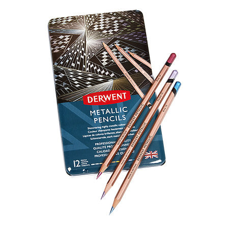 Derwent Metallic Water-soluble Pencils | Derwent
