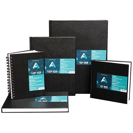 Art Alternatives Hardbound Sketchbook, Black - Art Department LLC