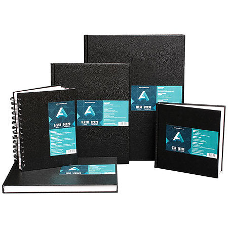 Black Sketchbook Kit 4 Sketchbooks With Black Cartridge Paper Kit. 