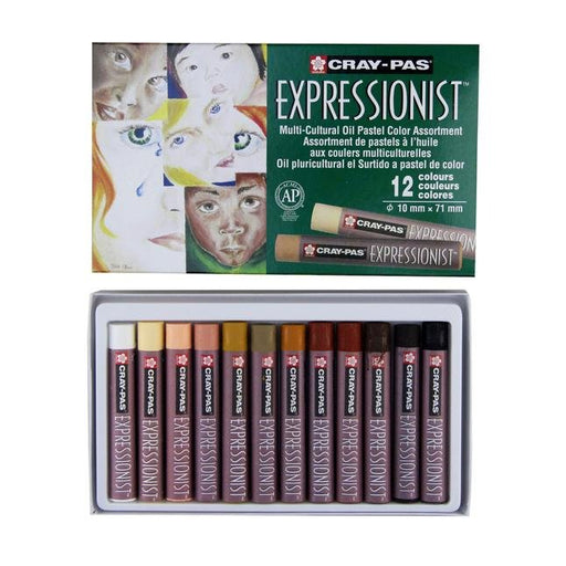 Cray-Pas Expressionist Oil Pastels, Sets, 12-Color Set, Multicultural | Sakura