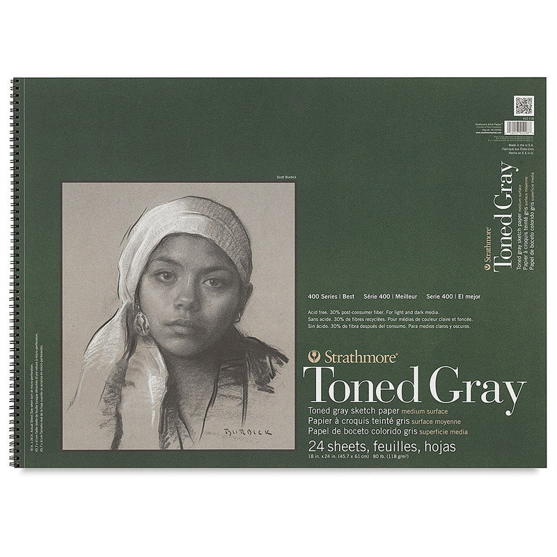 Strathmore 400 Series Toned Gray Sketch Paper Pads - Art Department LLC