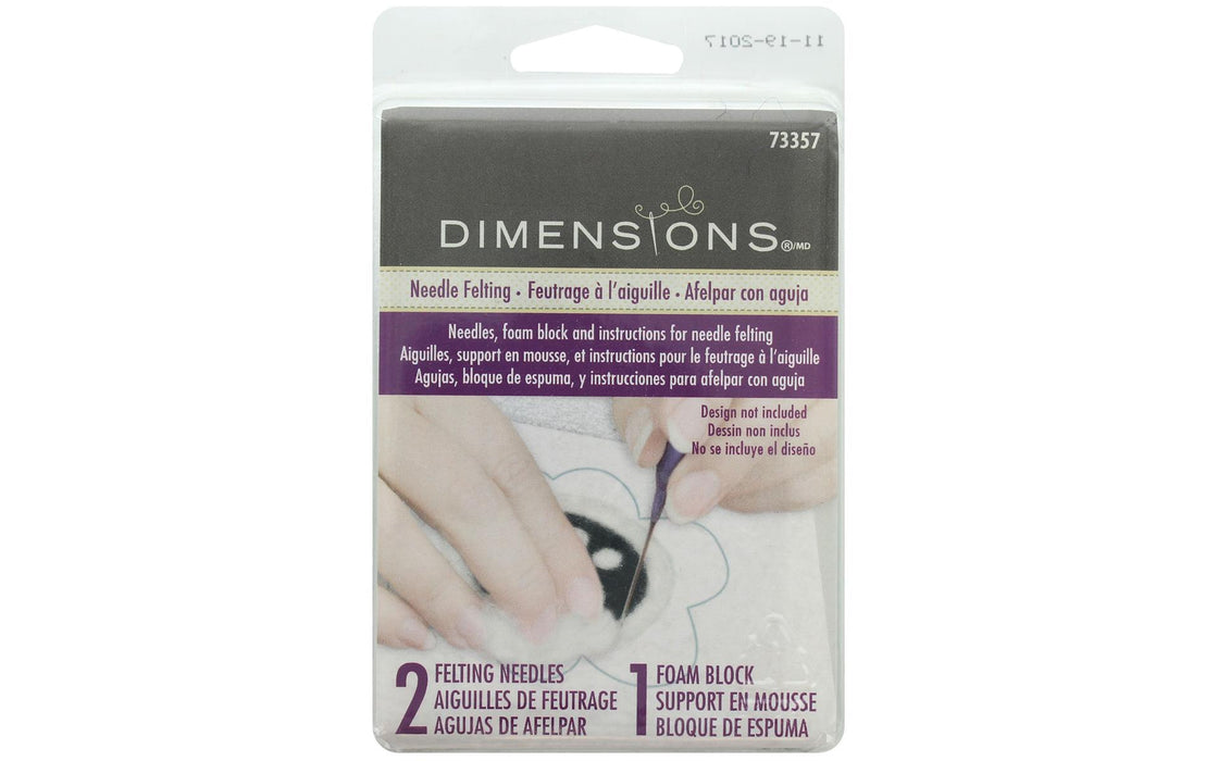 Dimensions Needle Felting Foam and Needle Set