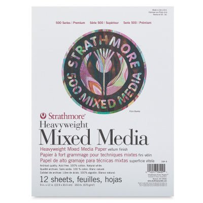 Strathmore 500 Series Heavyweight Mixed Media Pad 9"X12" - 12 Sheets - Art Department LLC