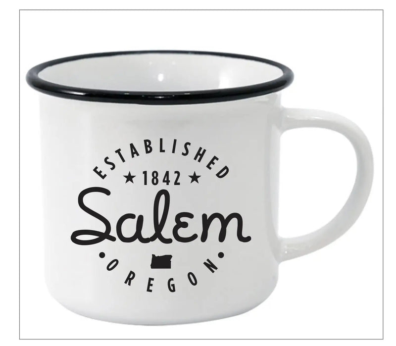 Salem Enamelware Camper 12oz. Mug - Art Department LLC