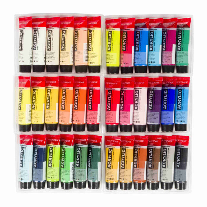 Amsterdam Standard Series Acrylic Paint Sets, 12-Color Grays Set