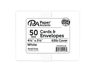 Paper Accent Card and Envelope Set 50pc | Paper Accent