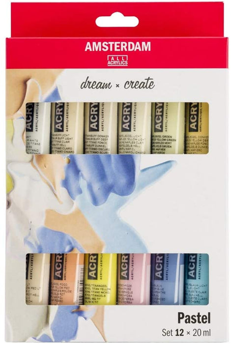Amsterdam Acrylic Paint 20ml Andrea's Favs - Warms 5pc – A Work of Heart