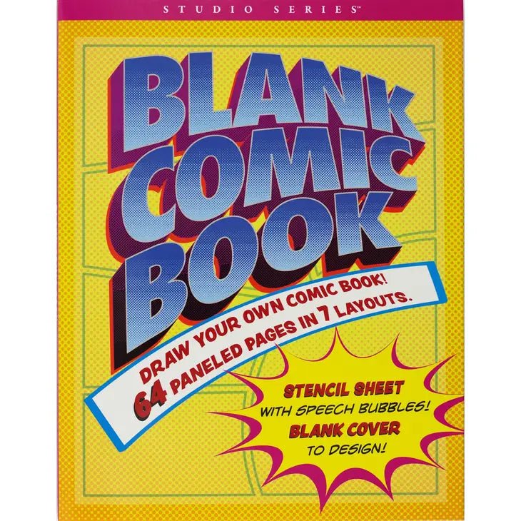 Blank Comic Book (Stencil included) - Art Department LLC
