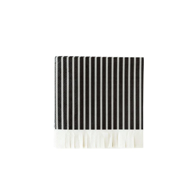 Halloween Black Ticking Stripe Napkins - Art Department LLC