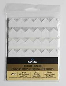 Canson Photo Corners Self-Adhesive, Acid Free White 252/SH | Canson