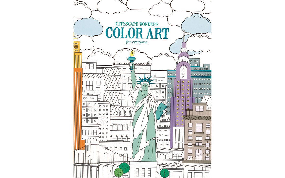 Leisure Arts Cityscape Wonders Color Art For Everyone Coloring Book | Leisure Arts