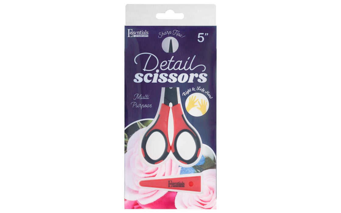 Essentials By Leisure Arts Detail Scissors 5" With Sheath