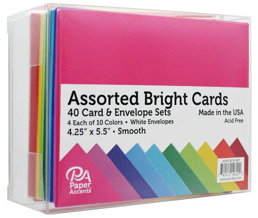 Paper Accents Card & Envelope Set, Brights | Peterson Arne
