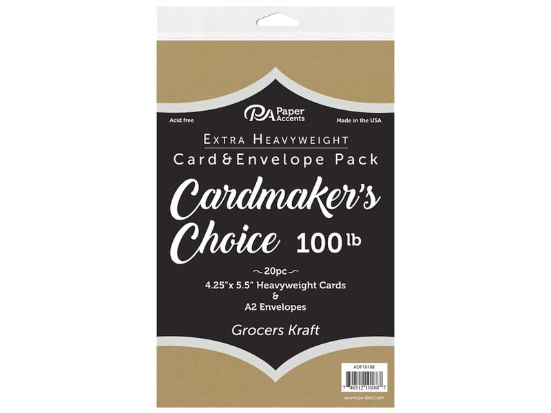 Cardmakers Choice Cards and Envelopes - Kraft - Art Department LLC