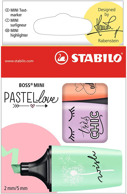 BOSS Mini Pastellove Highlighter Sets | Stabilo