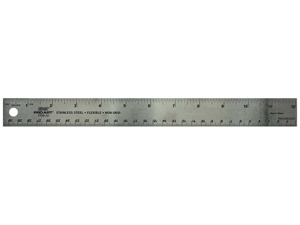 Stainless Steel Metal Flexible Ruler - 6 Inch - Pack of 2 - Metal Flexible  Ruler Inches Centimeters - 30cm