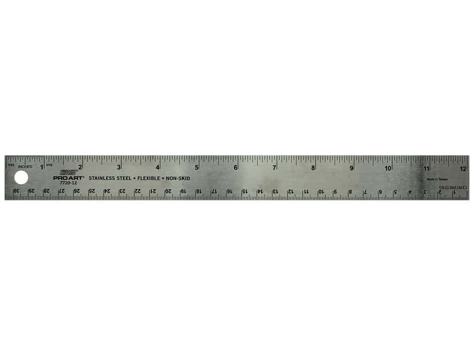 Stainless Steel Corked Backed Ruler