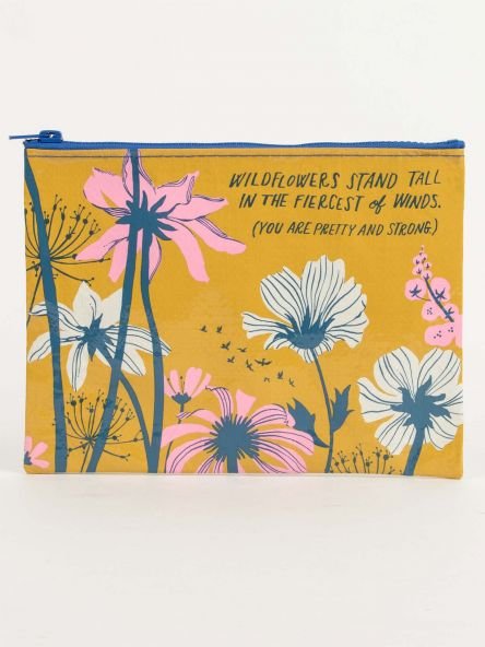 Blue Q Zipper Pouch - Art Department LLC