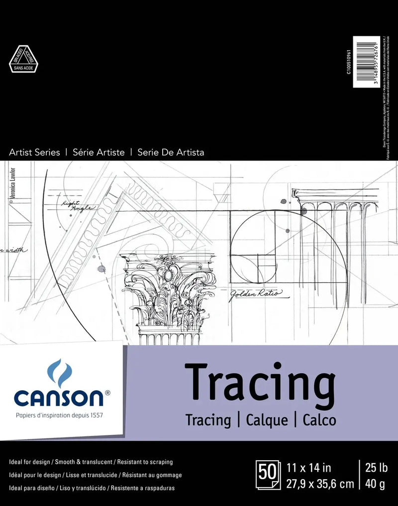 Canson Artist Tracing Pads 11"X14" - Art Department LLC