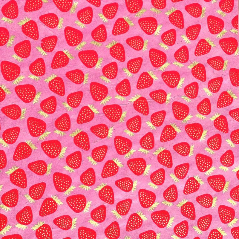 Strawberry Pink Decorative Paper - Art Department LLC