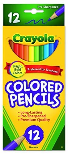 Crayola Pre - Sharpened Colored Pencils 12 count - Art Department LLC