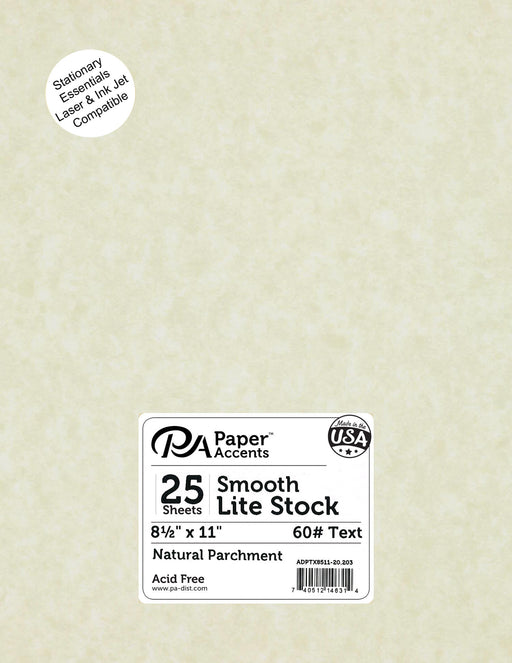 Paper Accents Lite Stock Parchment Natural | Paper Accents