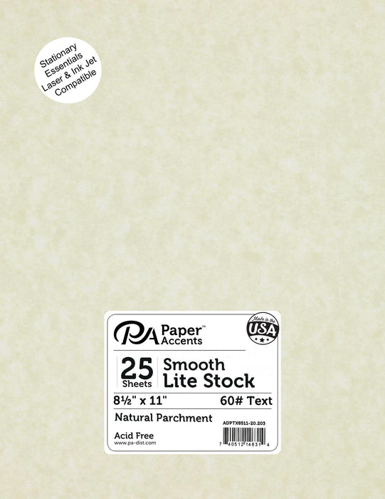 Paper Accents Lite Stock Parchment Natural | Paper Accents