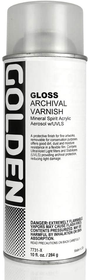 Golden Spray Varnish - Art Department LLC