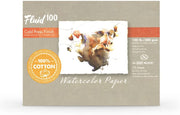 Fluid 100 Cold Press Watercolor Paper Easy - Block 15 Sheets - Art Department LLC