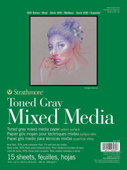 Toned Mixed Media Paper Pads 400 Series, 9" x 12" 15 Sheets - Art Department LLC