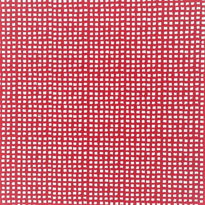 Red and Cream Grid Decorative Paper
