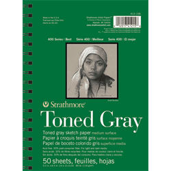 Strathmore 400 Series Toned Gray Sketch Paper Pads | Strathmore